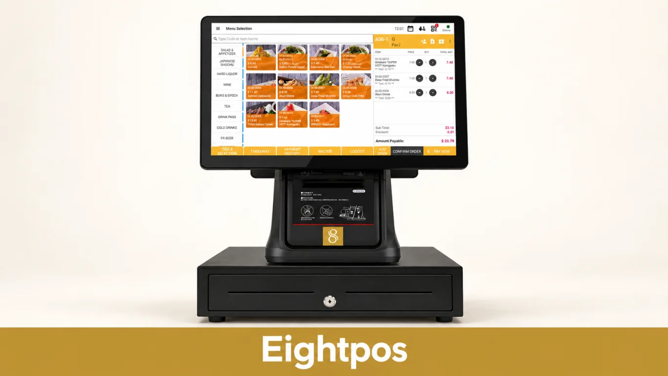 Eightpos-published restaurant product reference, adapted for the guide.